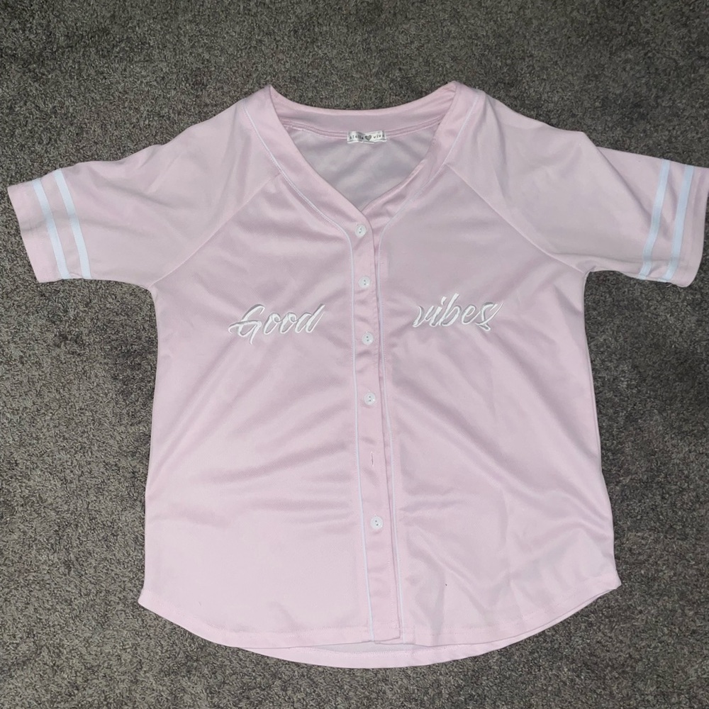 LARGE PINK “GOOD VIBES” JERSEY